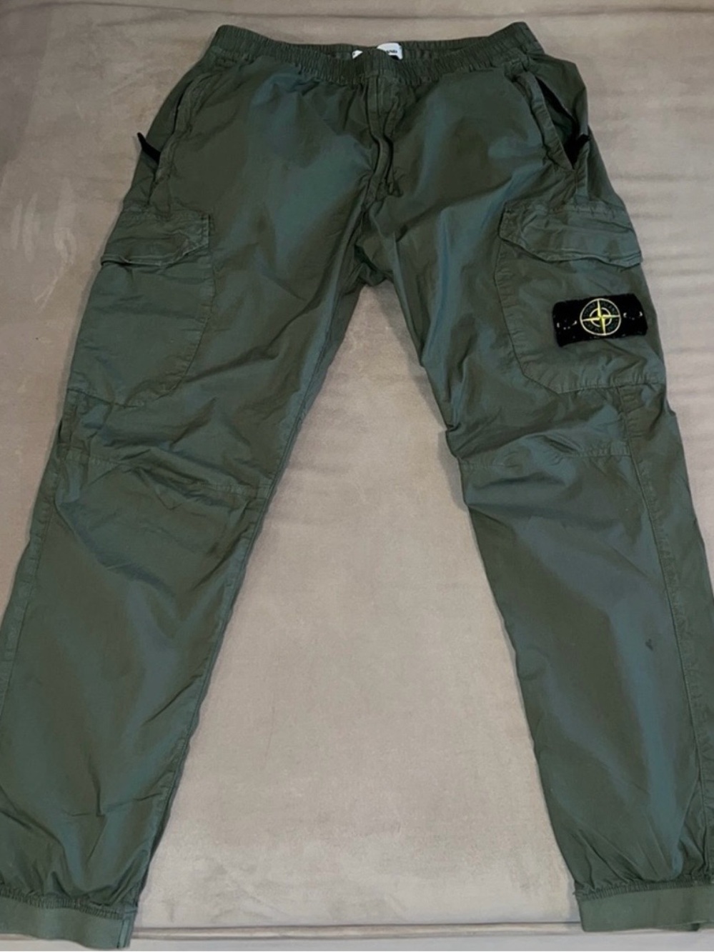 Stone Island Military Green Cargo Trousers